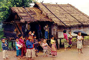 Lahu Children, Lahu Village, Chiang Rai Province, Northern Thailand.